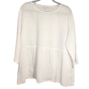 J. Jill 100% linen blouse shirt Medium